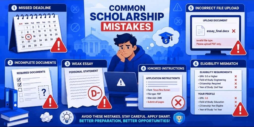 avoid scholarship application mistakes